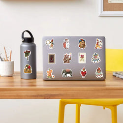 50PCS Vintage Circus Acrobatics Clown Retro Art Funny Stickers Aesthetic Graffiti Decals Scrapbook Laptop Bottle Sticker Gift (Online Order Only)