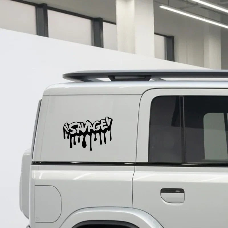 "SAVAGE"Sticker,Car Stickers, Vinyl Decals - For Cars, Trucks, Walls, Laptops, Windows, Motorcycles, Bumpers Or Crafts (ONLINE ORDER ONLY)