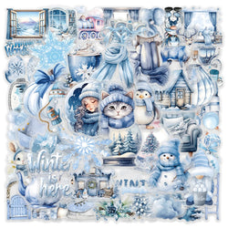 Romantic Winter Snow Scene Stickers PVC Waterproof Skateboard Notebook Graffiti 10/30/50PCS (ONLINE ORDER ONLY)
