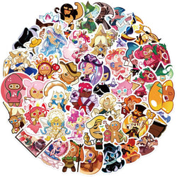 10/30/50PCS Cookie Run Kingdom Stickers Toys Skateboard Guitar Computer Skateboard Cup Desk Cartoon Cute Creative Graffiti Toy (ONLINE ORDER ONLY)