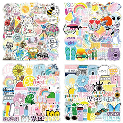 50pcs Cute Cartoon Stickers for Notebook, Luggage, Laptop, Phone (Online Order Only)