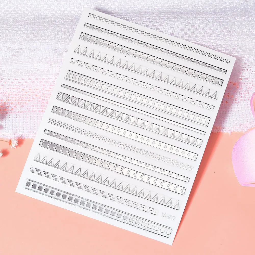 1PC Heart Love Design 3D Nail Art Sticker English Letter Self-Adhesive Slider Valentine's Day DIY Manicure Tips Accessories Tool (ONLINE ORDER ONLY)