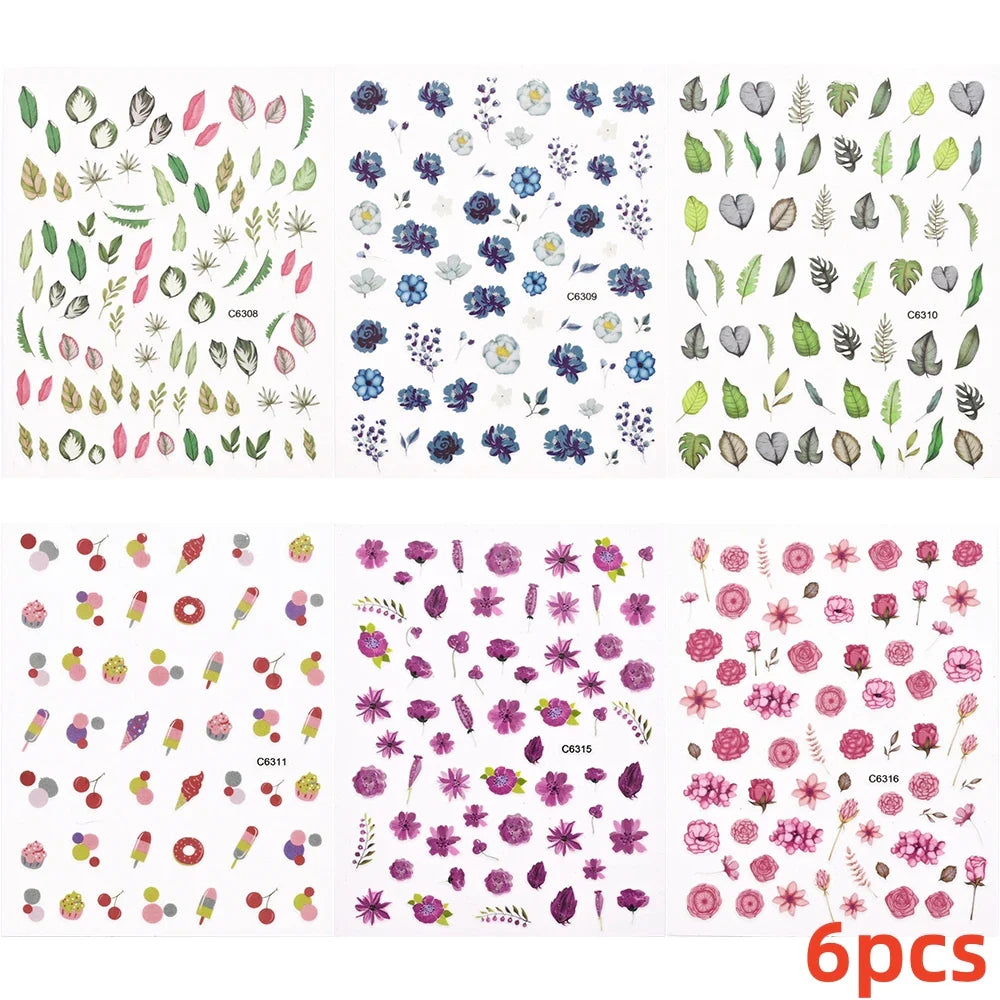 6 Sheets Moon/Star Nail Art Sticker Adhesive Gold Color Sticker Sheets Universal Constellation Shapes Sticker Art Decoration (ONLINE ORDER ONLY)