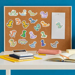 100PCS Cartoon Small Dinosaur PVC Sticker Aesthetic Children's Decoration Scrapbooking Stationery School Supplies for Kids﻿ (ONLINE ORDER ONLY)