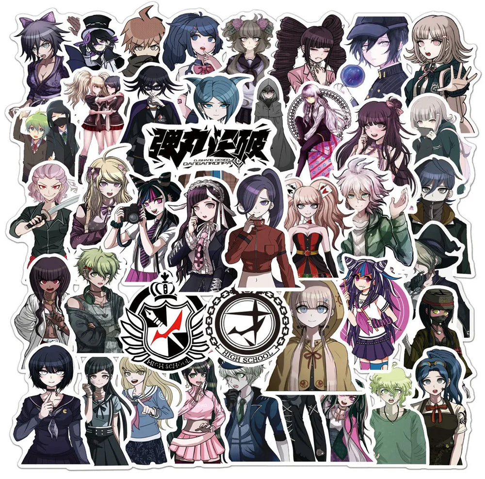 10/30/50PCS  INS Style Animation Danganronpa Personalized Graffiti Waterproof Sticker Refrigerator Luggage Water Cup Skateboard (Online Order Only)