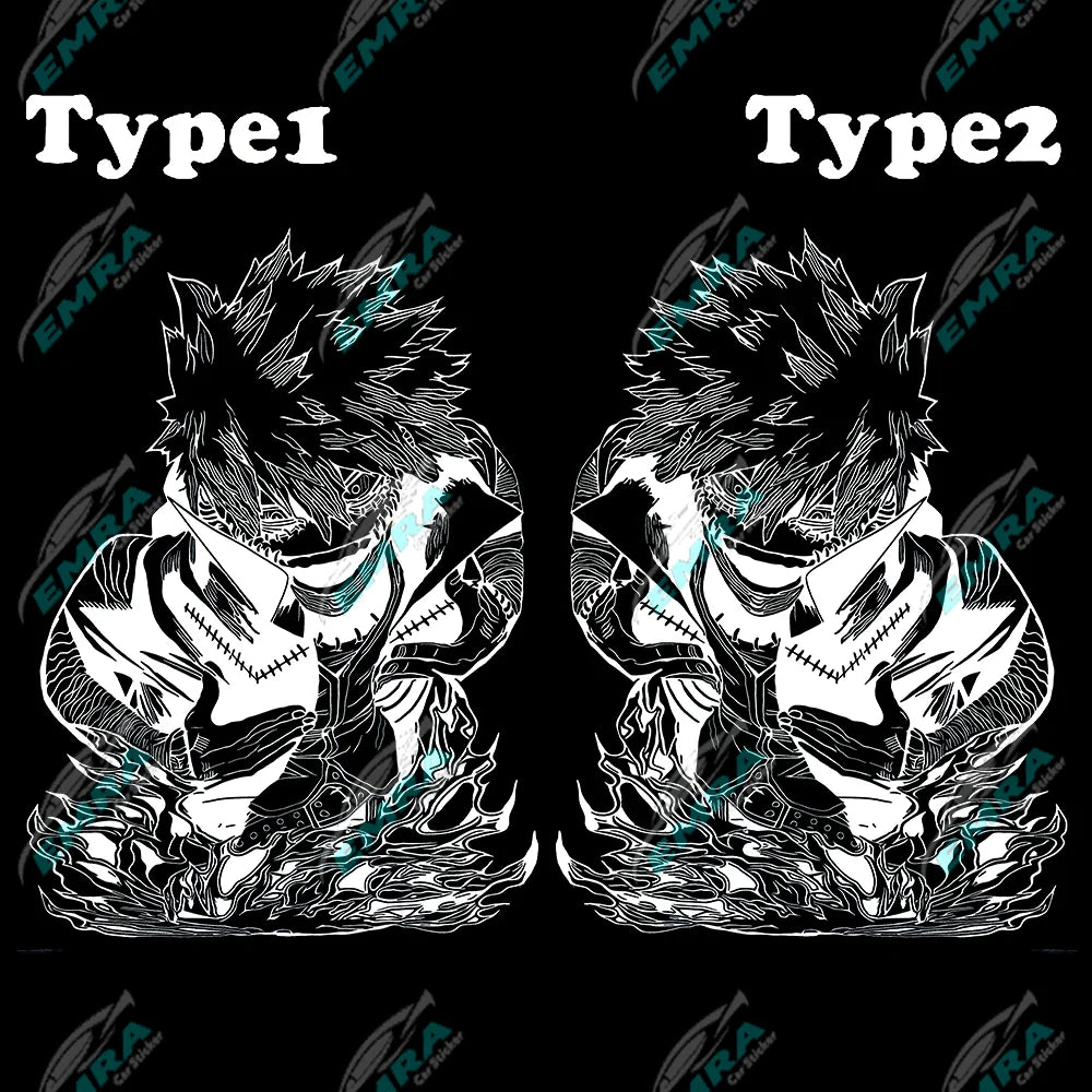 1PCS Large Anime Sticker For Car Hoor Hood External Accessories Die Cutting Waterproof Suntan Prevention Vinyl Decals (ONLINE ORDER ONLY)