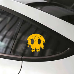 woods and a smiling face like moon stickers,creative decal with high quality Accessories for cars trucks motorcycles &laptops! (ONLINE ORDER ONLY)