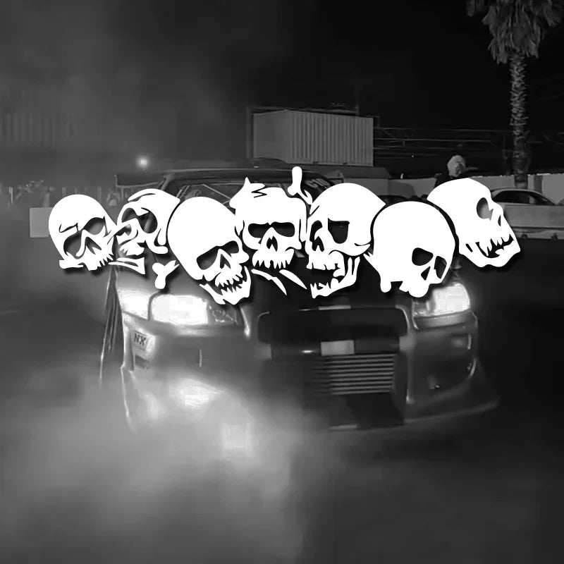 Skull Skeleton Car Sticker Fashion Waterproof Vinyl Decal Car Styling Decoration Accessories (ONLINE ORDER ONLY)