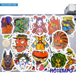 20/30/50Piece Cthulhu Monster Demon Zombie Skull Punk Gothic Stickers for Motorcycle Car Skateboard Luggage Phone Laptop Sticker (Online Order Only)