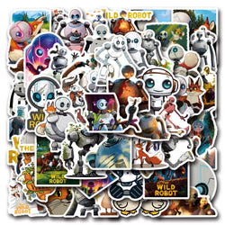 10/30/50PCS The Wild Robot Movie Stickers Funny Adventure Cartoon Sticker Kids Toys Luggage Laptop Phone Guitar Car Bike Decals (Online Order Only)