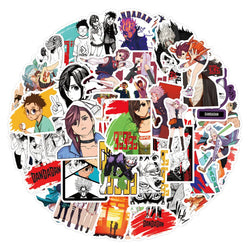 55pcs Dandadan Anime Stickers Momo Ayase Okarun Sticker Laptop Skateboard Motorcycle Phone Turbo Granny Cartoon Decal Toys (ONLINE ORDER ONLY)