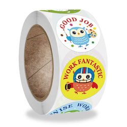 100-500pcs Stickers For Kids Teacher Reward Stickers Animal Design For School Game Baby Training Sticker Award Praise Gift (Online Order Only)