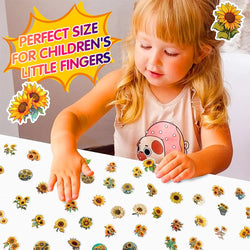 10/30/50pcs Cartoon You Are My Sunshine Sunflower Stickers Laptop Notebook Phone Suitcase Car Decoration Sticker Decals Kids Toy (Online Order Only)