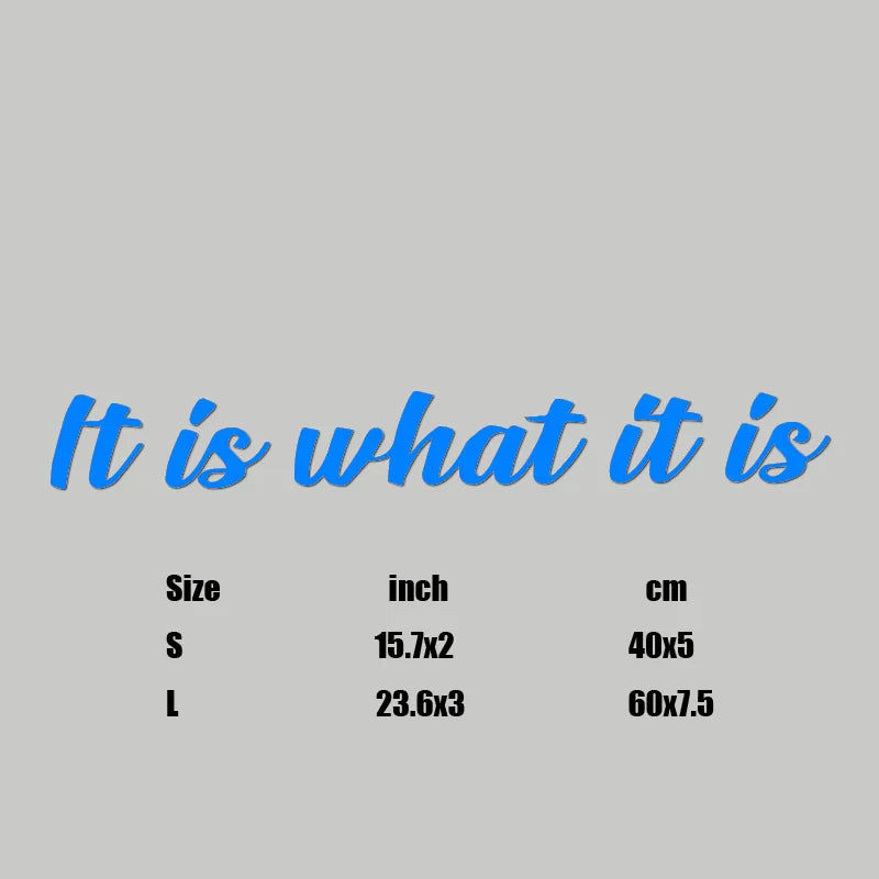 “It is what it is”Premium Quality Side Windshield Banner Decal Sticker  Enhance Your Car's Style and Visibility with the decals (ONLINE ORDER ONLY)