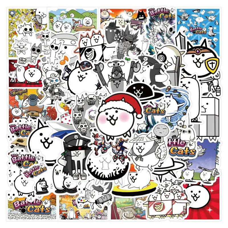 Battle Cats Game Stickers Pack for Laptop, Phone, Car, Scooter, Fridge (ONLINE ORDER ONLY)