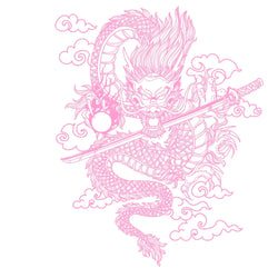 Japane Anime Detachment Car Sticker For Katana And Black Dragon Decoration Movement Style Die Cutting Waterproof PVC Vinyl Decal (ONLINE ORDER ONLY)