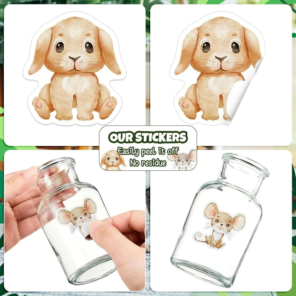 100-500pcs Animals Reward Stickers for Kids Children Kindergarten School Encouragement Students Games Toy Stationery Sticker (Online Order Only)