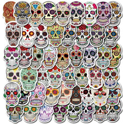 10/50PCS Mexican Calaver Sugar Skull Graffiti Stickers DIY Motorcycle Skateboard Laptop Luggage Decals Car Styling Sticker Toy (Online Order Only)