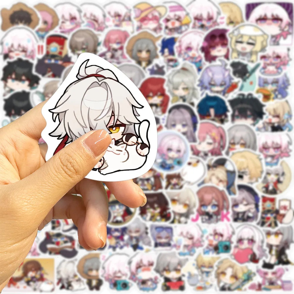 10/40/80PCS Honkai: Star Rail Stickers Adventure Strategy Game Sticker Cute Cartoon Decals Luggage Laptop Guitar Bike Kids Toys (ONLINE ORDER ONLY)