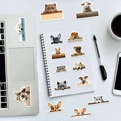10/30/60PCS Kawaii Lay Dog PVC Sticker Aesthetic Chidlren's Korean Stationery Decoration Scrapbooking School Supplies for Kids (ONLINE ORDER ONLY)