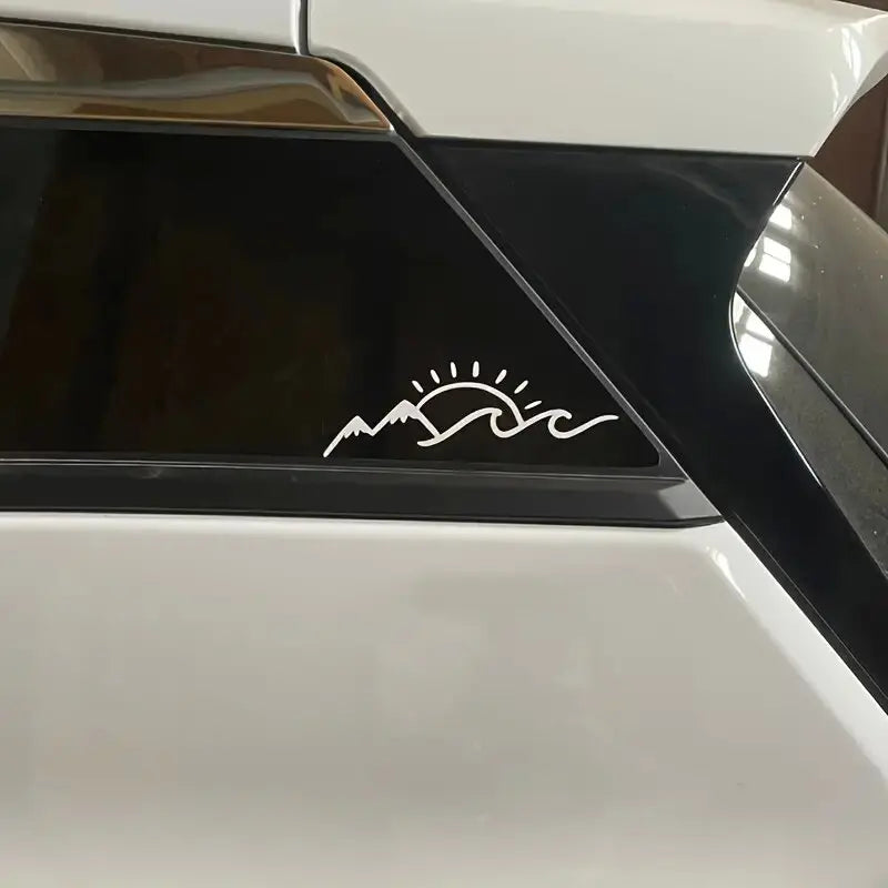 Mountain Sea And Sun Lover Stickers Vinyl Creative Fun Car Stickers, Motorcycles, Trucks, Laptops,Water Bottles, Etc (ONLINE ORDER ONLY)