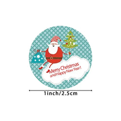 100-500pcs Thank You Label Sealing Stickers Merry Christmas Kraft Handmade Sticker Card Box Package Wedding Decor Party Supplies (ONLINE ORDER ONLY)
