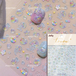 Halo Dyeing Ocean Shell Conch Starfish Pearl Love Heart Bowknot Jellyfish Adhesive Nail Art Stickers Manicure Decals Wholesale (ONLINE ORDER ONLY)