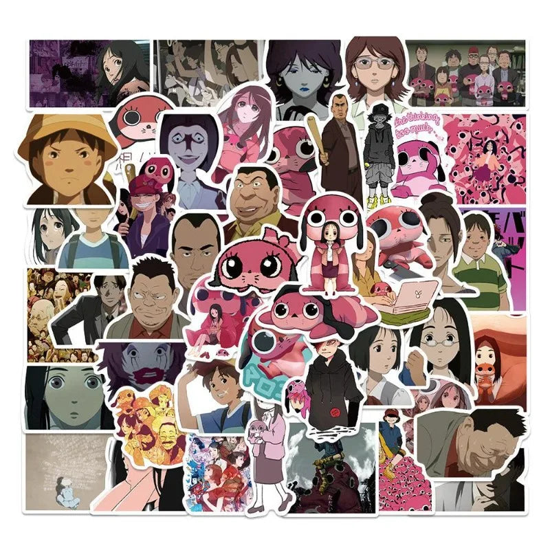 Paranoia Agent Anime Sticker Pack - Suitcase, Water Cup, Phone, Laptop, Scooter, Fridge Decor (Online Order Only)