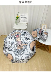 One Piece Nika Luffy Fold Umbrella Automatic Sunscreen (ONLINE ORDER ONLY)