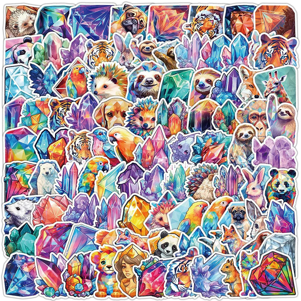 Funny Cartoon Animal Stickers for Laptop, Suitcase, Phone, Notebook - 10/30/50/100pcs (Online Order Only)