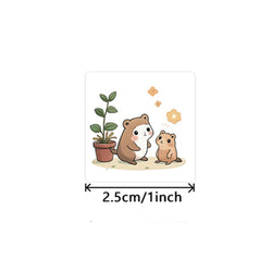 500pcs/roll Animals Stationery Labels Cute Reward Stickers For Kids Children Kindergarten School Students Games Toy (ONLINE ORDER ONLY)