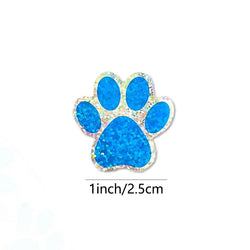 100-500pcs Blue laser Sticker Paw Print Reward Stickers Dog Cat Bear Paw Labels for Teacher Student Stationery Sticker (Online Order Only)