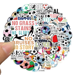 10/50/100pcs Graffiti Stickers Football Soccer Stickers for Adults Helmet Motorcycle Luggage Water Bottle Skateboard (ONLINE ORDER ONLY)
