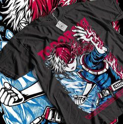 Shoto Todoroki T-Shirt: MHA Oversized Graphic Top (ONLINE ORDER ONLY)