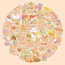 10/30/60/120PCS Cute Bear Cartoon Stickers Toy DIY Skateboard Bike Luggage Suitcase Phone Bike Classic Kids Toy Sticker Decals (Online Order Only)