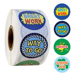 500pcs Encouragement Reward Stickers Thumbs Up Rewarded Kids School Kindergarten Children Scrapbook Stationery Sticker (Online Order Only)
