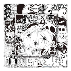 10/30/50PCS Cute Halloween Stickers Kawaii Ghost Decals DIY Decoration For Skateboard Phone Helmet Bike Cartoon Sticker Kids Toy (ONLINE ORDER ONLY)