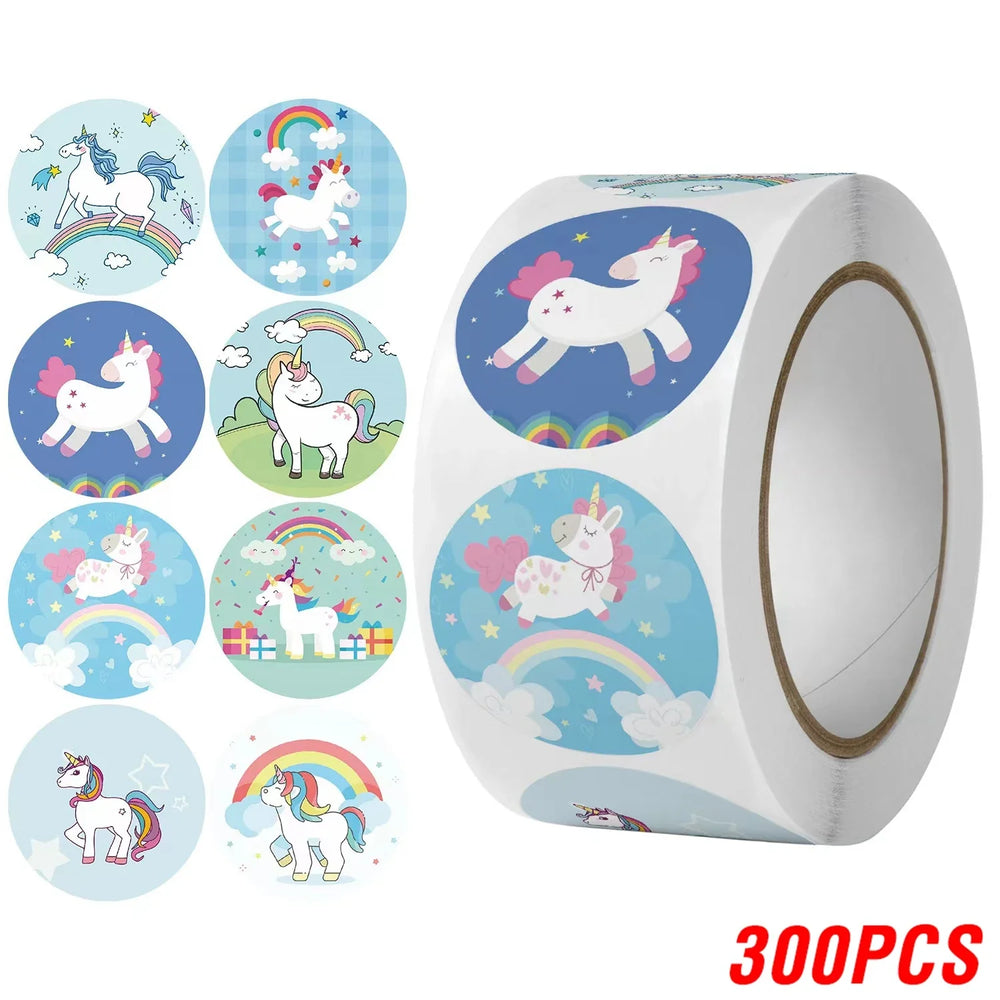 100-500pcs Cute Cartoon Animal Stickers Kids Rewards Labels Encouragement Scrapbook Decorative Stationery Stickers (ONLINE ORDER ONLY)