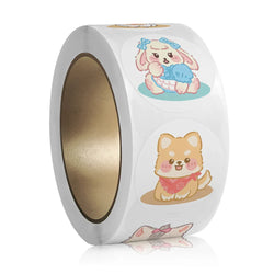 100-500pcs Cartoon Animal Children Sticker Label Cute Toy Game Adhesive Labels Sticker DIY Gift Sealing Label Decoration (ONLINE ORDER ONLY)