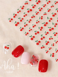 1Pc Cherry Fruit Nail Sticker Nail Art Decals Summer Lemon Grapefruit Self Adhesive DIY Nail Stickers Aha Series Nail Art Decor (Online Order Only)