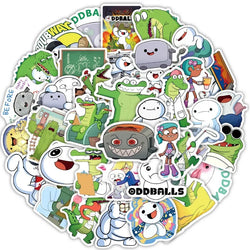 50pcs Oddballs Cartoon Stickers for Suitcase, Water Cup, Phone, Car, Laptop, Refrigerator (Online Order Only)