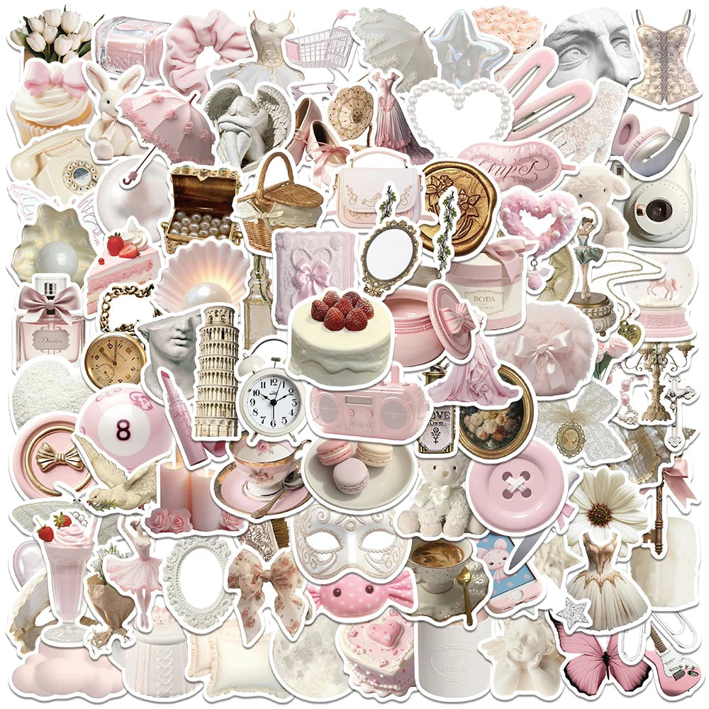 100PCS Ballet Girl Kawaii Sticker Set - Waterproof Decals for Skateboard, Laptop, Phone, Scrapbook (Online Order Only)