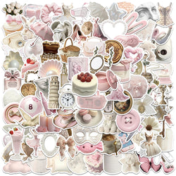 100PCS Ballet Girl Kawaii Sticker Set - Waterproof Decals for Skateboard, Laptop, Phone, Scrapbook (Online Order Only)