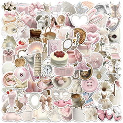 100PCS Ballet Girl Kawaii Sticker Set - Waterproof Decals for Skateboard, Laptop, Phone, Scrapbook (Online Order Only)