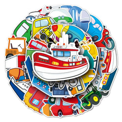 50Pcs Cute Waterproof Vinyl Stickers for Skateboard Snowboard (Online Order Only)