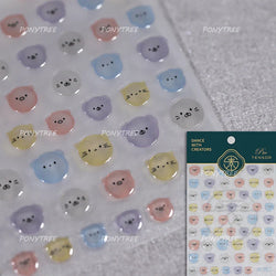 Lovely Cartoon Halo Dyeing Cat Bowkbot Paw Kitten Star Love Charming Self Adhesive Nail Art Sticker Cute Animals Manicure Decal (ONLINE ORDER ONLY)
