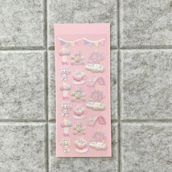 Cute Star Moon Rose Series Laser Stickers Hand Account Idol Card DIY Material Decorative Sticker Personalized Korean Stationery (ONLINE ORDER ONLY)