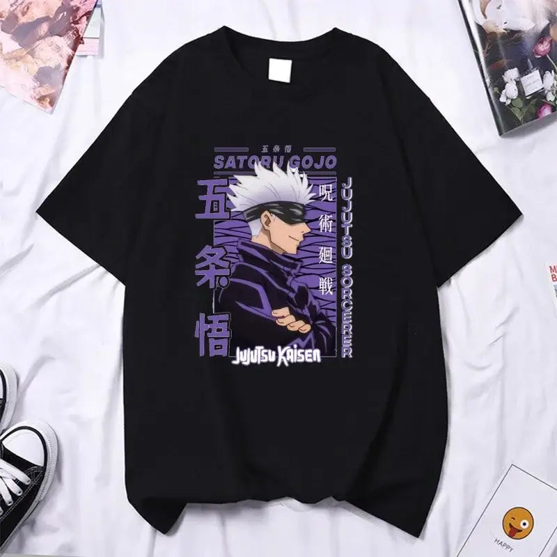 Gojo Satoru T-shirt High Quality Y2k Anime Tee (ONLINE ORDER ONLY)
