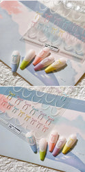 Pink Blue Purple Lovely Line Bowknot Lace Arc Curve Romantic Delicate Cording Embossed Adhesive Nail Art Sticker Manicure Decal (ONLINE ORDER ONLY)
