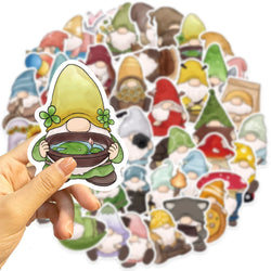 50PCS Gnome Dwarf Stickers Waterproof Vinly Stickers Decorative DIY Graffiti Luggage Stickers Children's Toys (ONLINE ORDER ONLY)